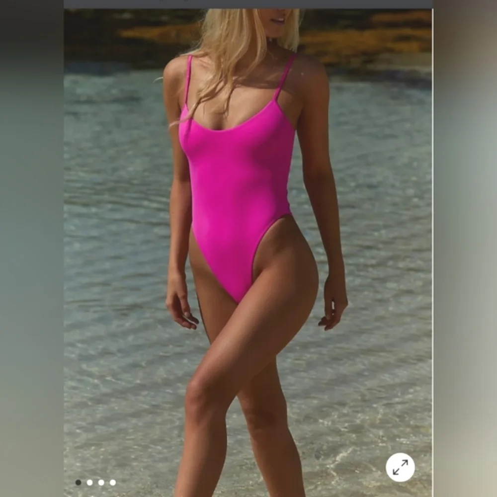 FREE PEOPLE INTIMATELY Pink Women's One-Piece Swimsuit SIZE M-L - Picture 1 of 9